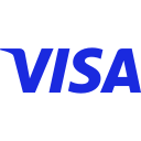 Visa logo dark blue color